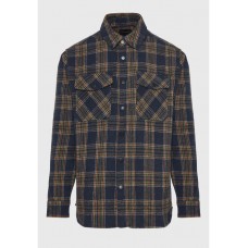 Ανδρικό καρό πουκάμισο Funky Buddha Overshirt flannel 